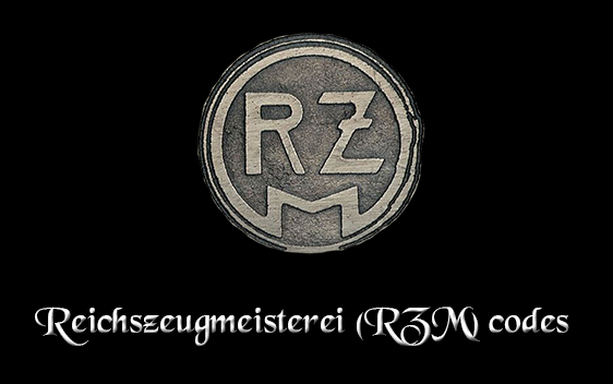 Reichszeugmeisterei (RZM) codes
